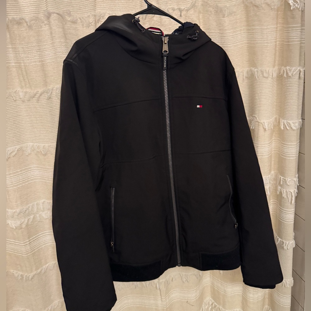 Tommy Hilfiger Black Performance winter Jacket with Hood